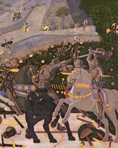 The Battle of San Romano (detail) by Paolo Uccello